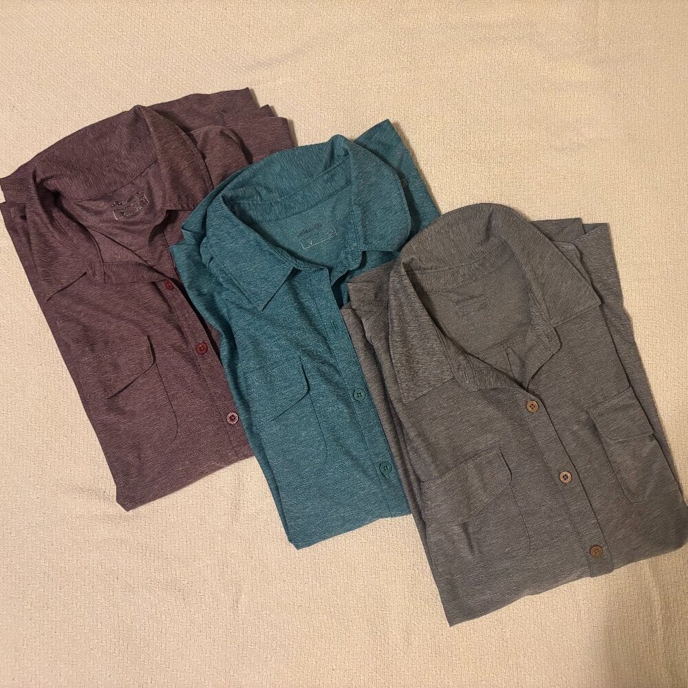 Eddie Bauer Tarmac to Trail Shirt Lot of 3 - L